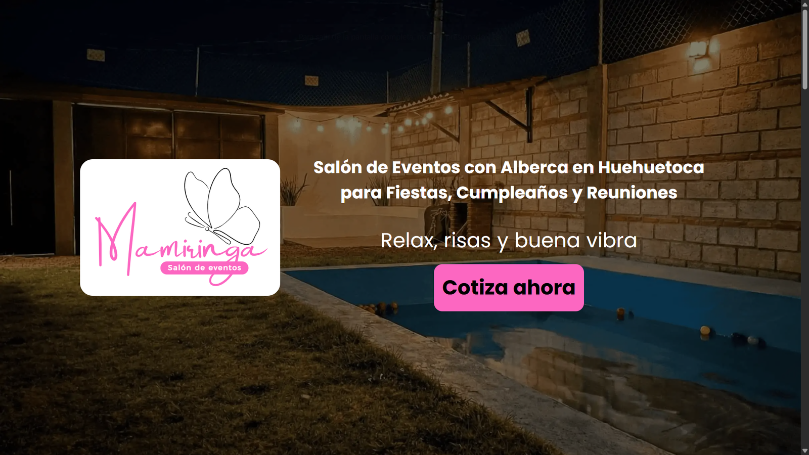 Mamiringa: Salon de eventos